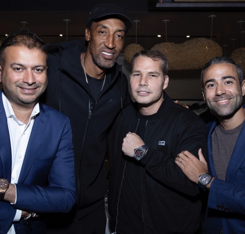 Kamal Hotchandani, Scottie Pippen, Shepard Fairey and Jean-François Sberro