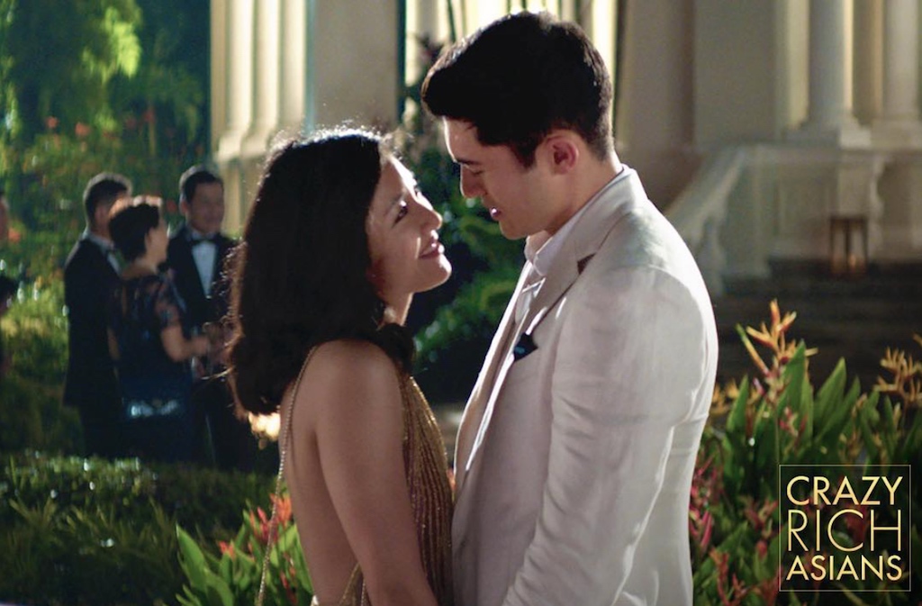 Constance Wu and Henry Golding in "Crazy Rich Asians" 