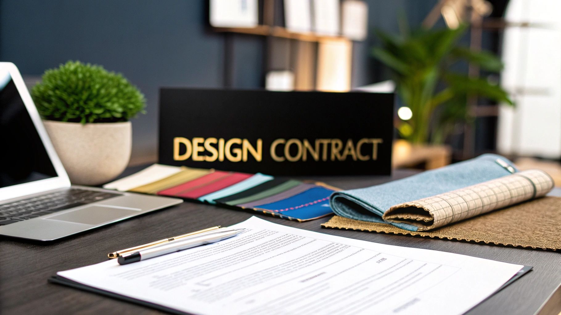 interior design contract template