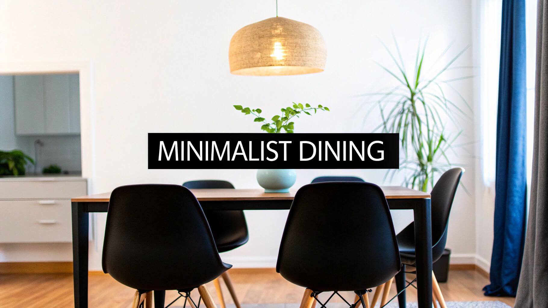 minimalist dining room