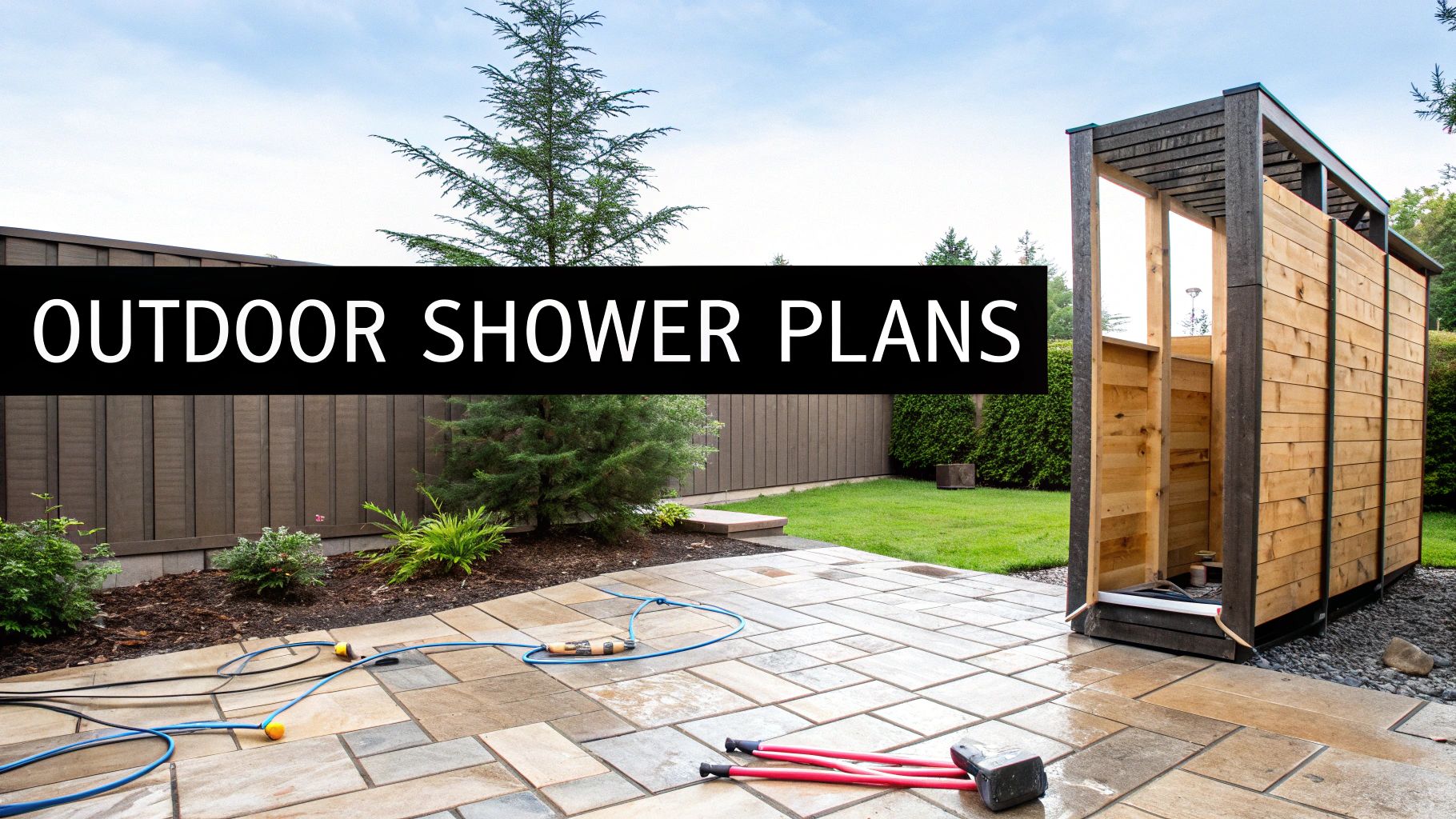 plans for outdoor showers