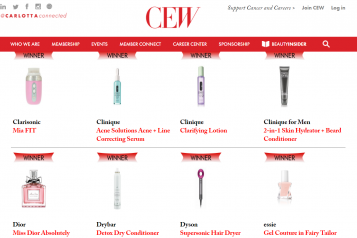 Here are the 2017 Winners of the CEW Beauty Insider Awards