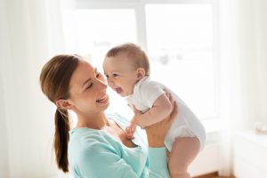 Mom with baby