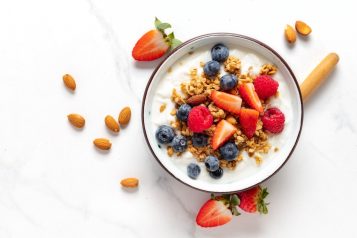Healthy,Breakfast,Bowl,With,Ingredients,Granola,Fruits,Greek,Yogurt,And