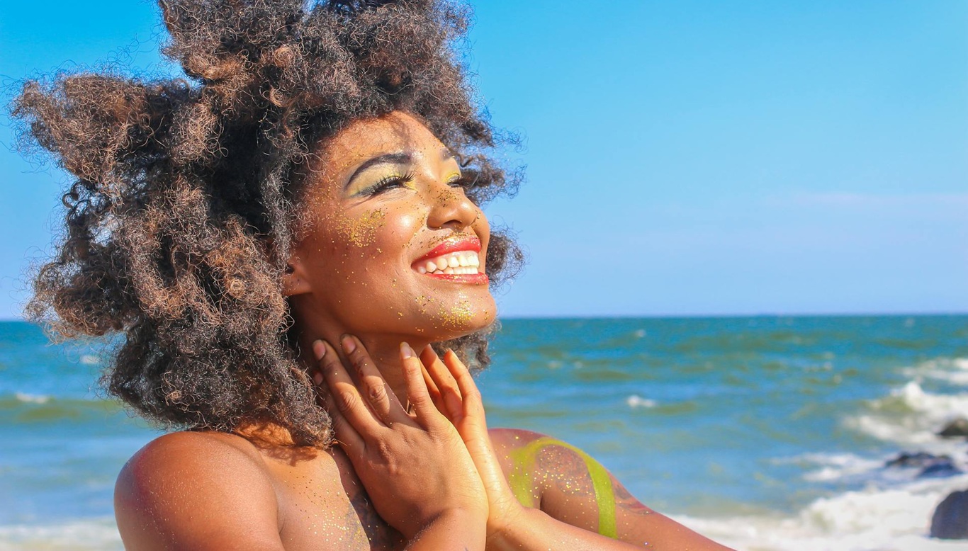 Close-Up Photo of Woman With Afro Hair
