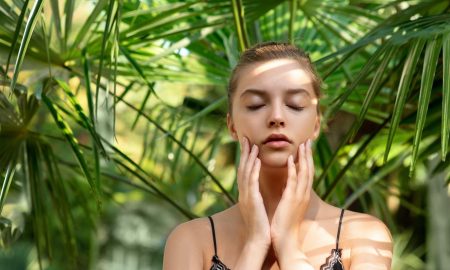 model pose in nature