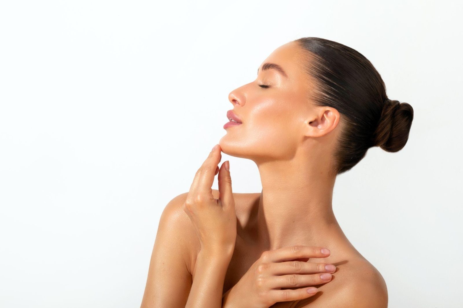 model side pose - deep plane facelift