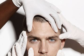 male model posing