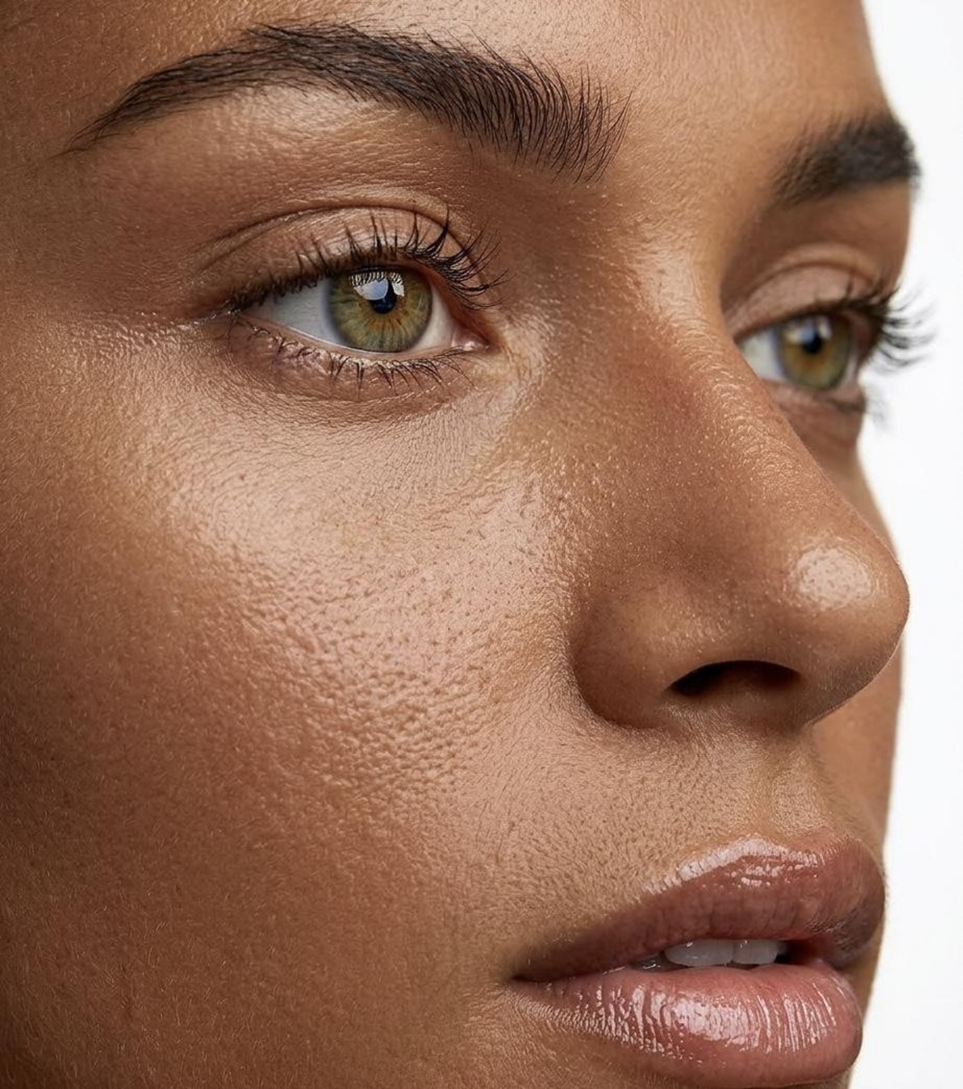 model face closeup shot