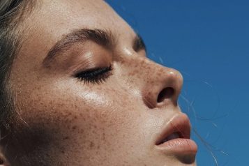 model face closeup