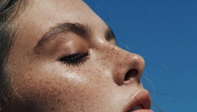 model face closeup