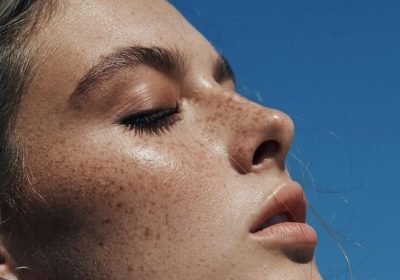 model face closeup