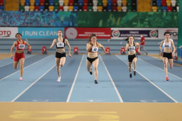 Istanbul,,Turkey,-,January,30,,2021:,Athletes,Running,60,Metres
