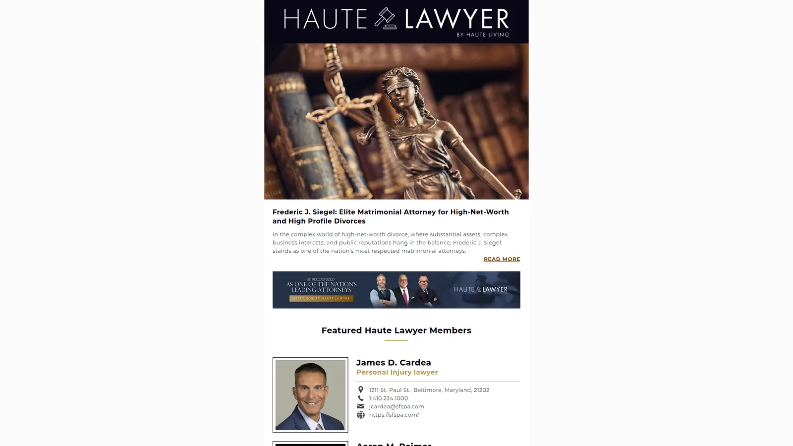 Haute Lawyer Newsletter