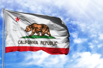 Flag,State,Of,California,On,A,Flagpole