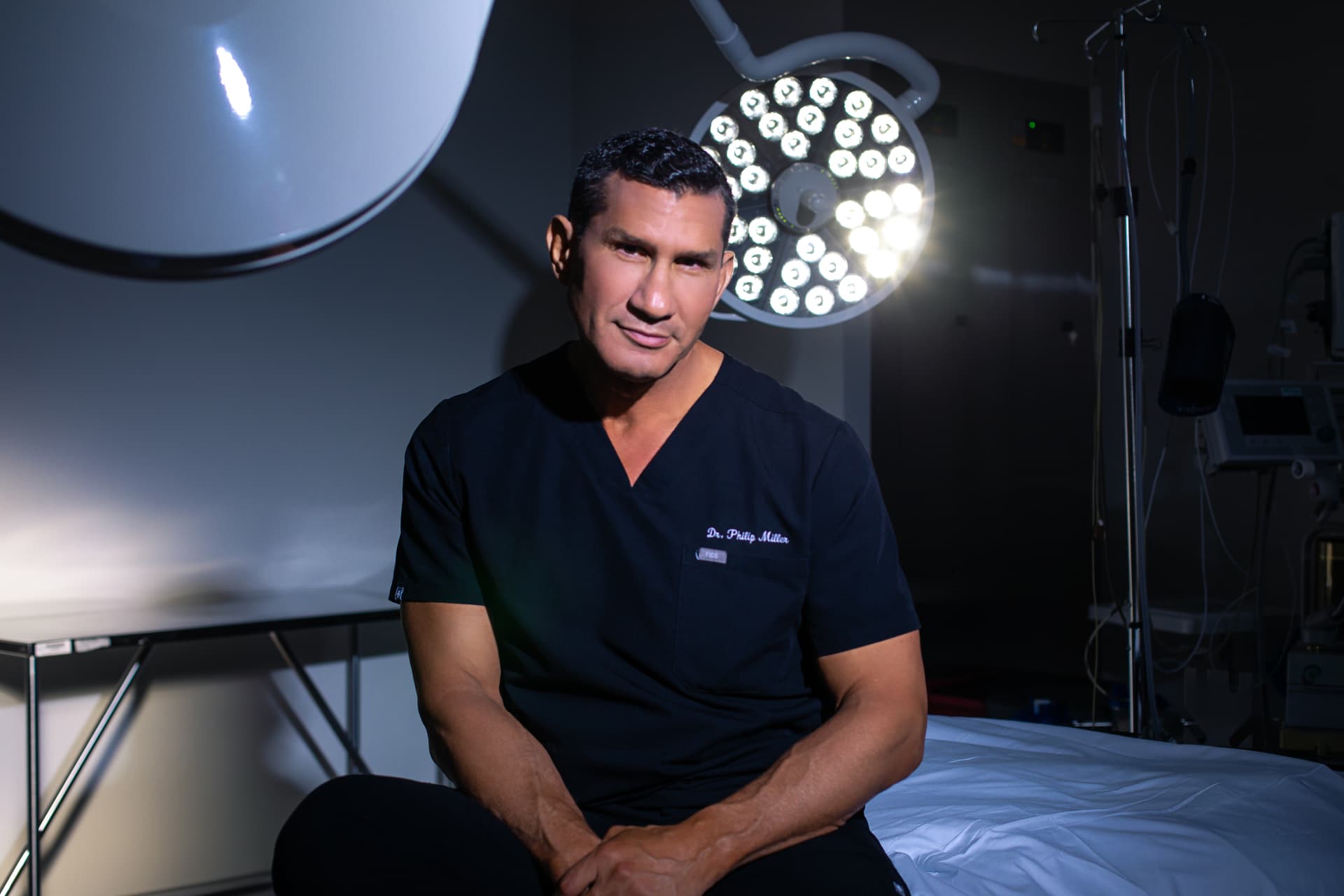 Dr. Philip J. Miller in his operating room at Gotham Plastic Surgery in New York City