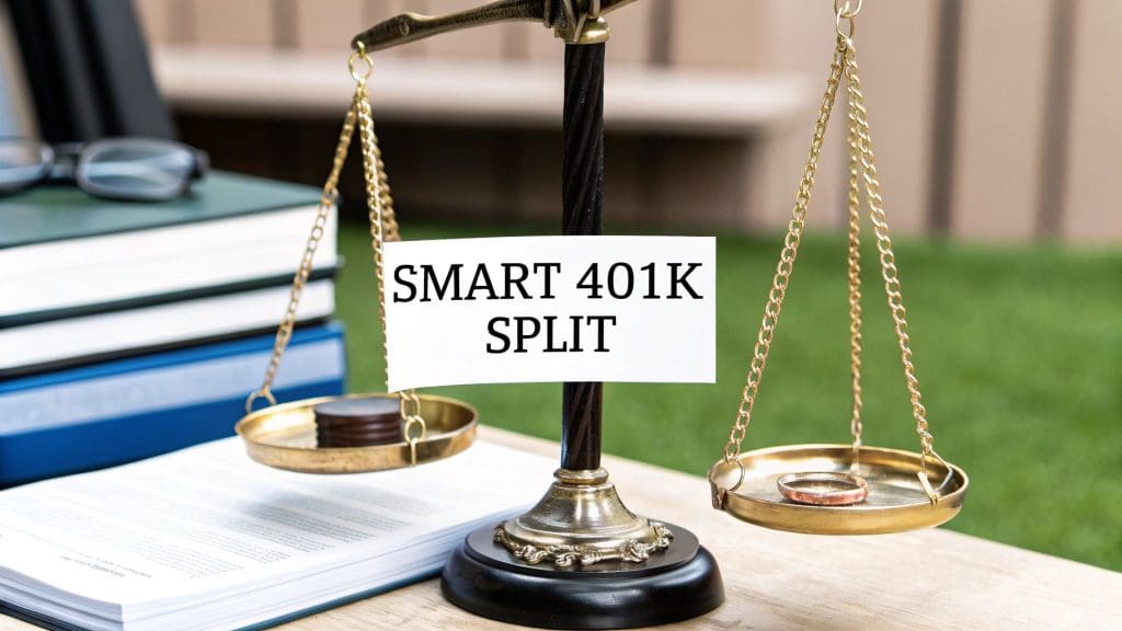 how to split a 401k in a divorce