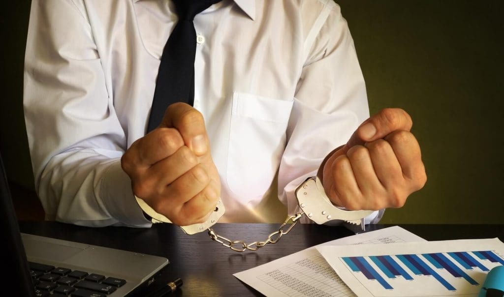 white collar crime concept