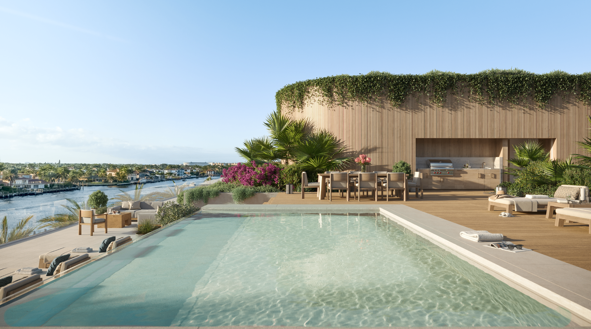Rosewood Residences amenity space