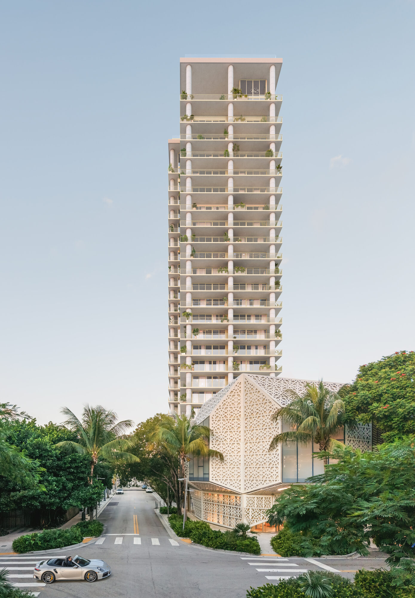 Fouquet's Miami Design District exterior architecture by David Chipperfield