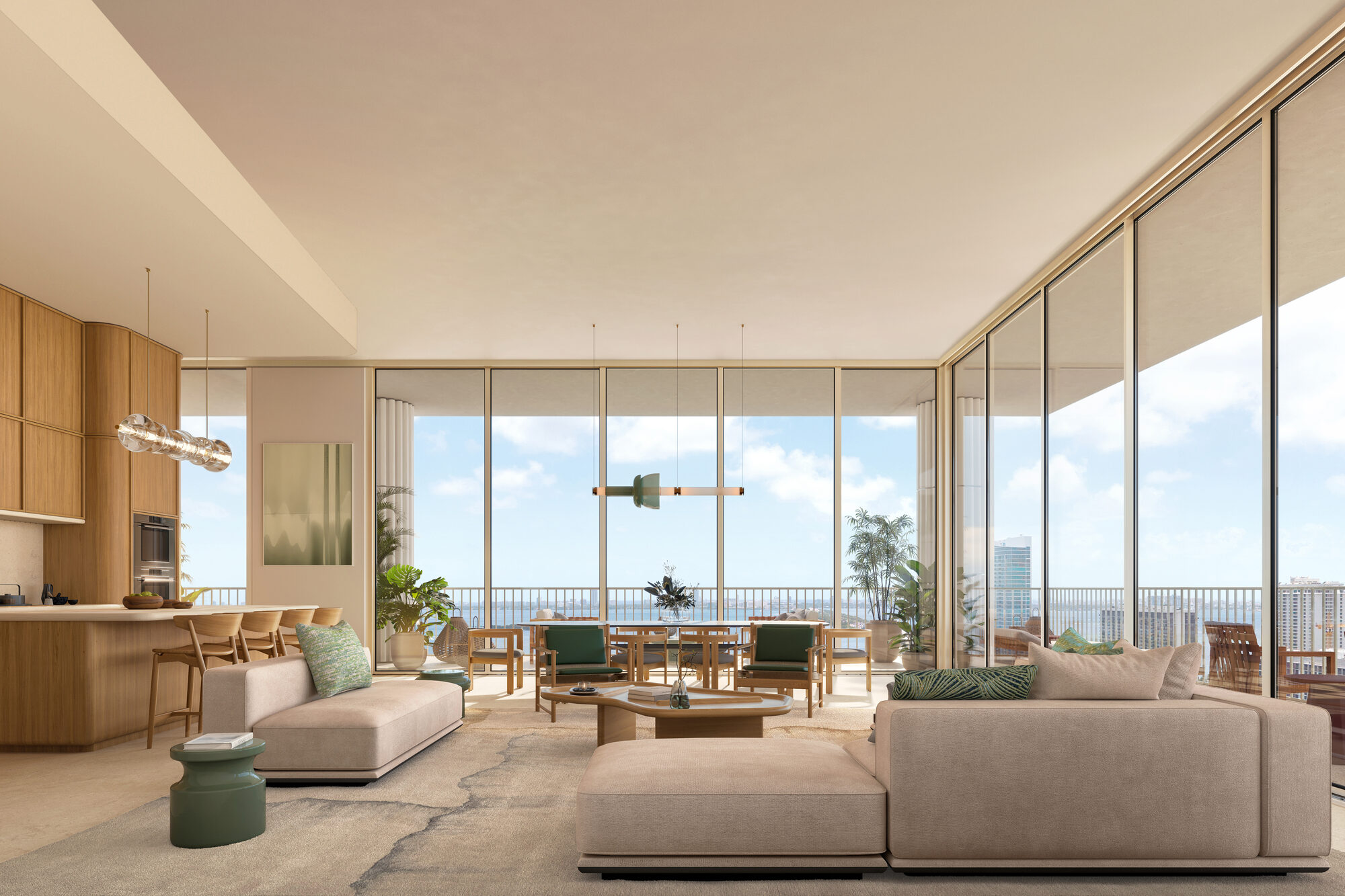 Fouquet's Hotel and Residences Miami Design District living room interior