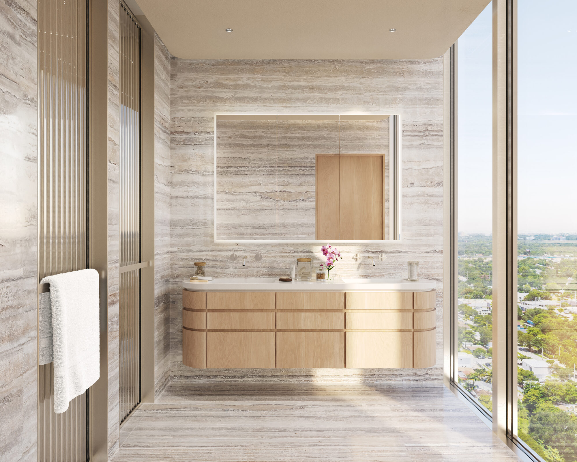 Penthouse primary bath