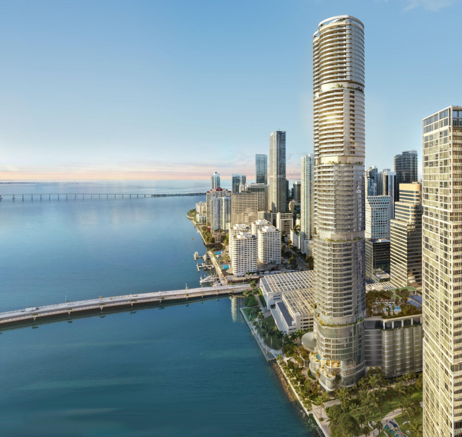 619 Brickell by Nobu Hospitality bayfront tower rendering