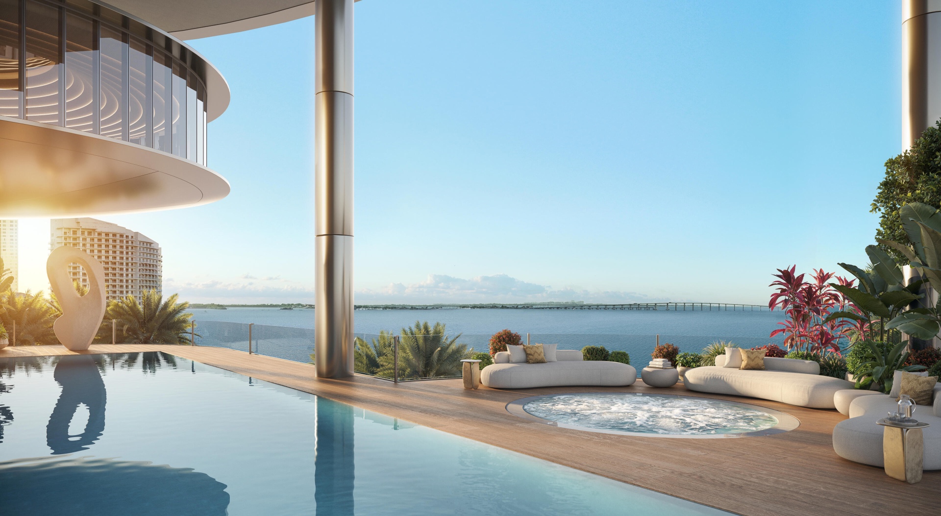 619 Brickell pool deck rendering