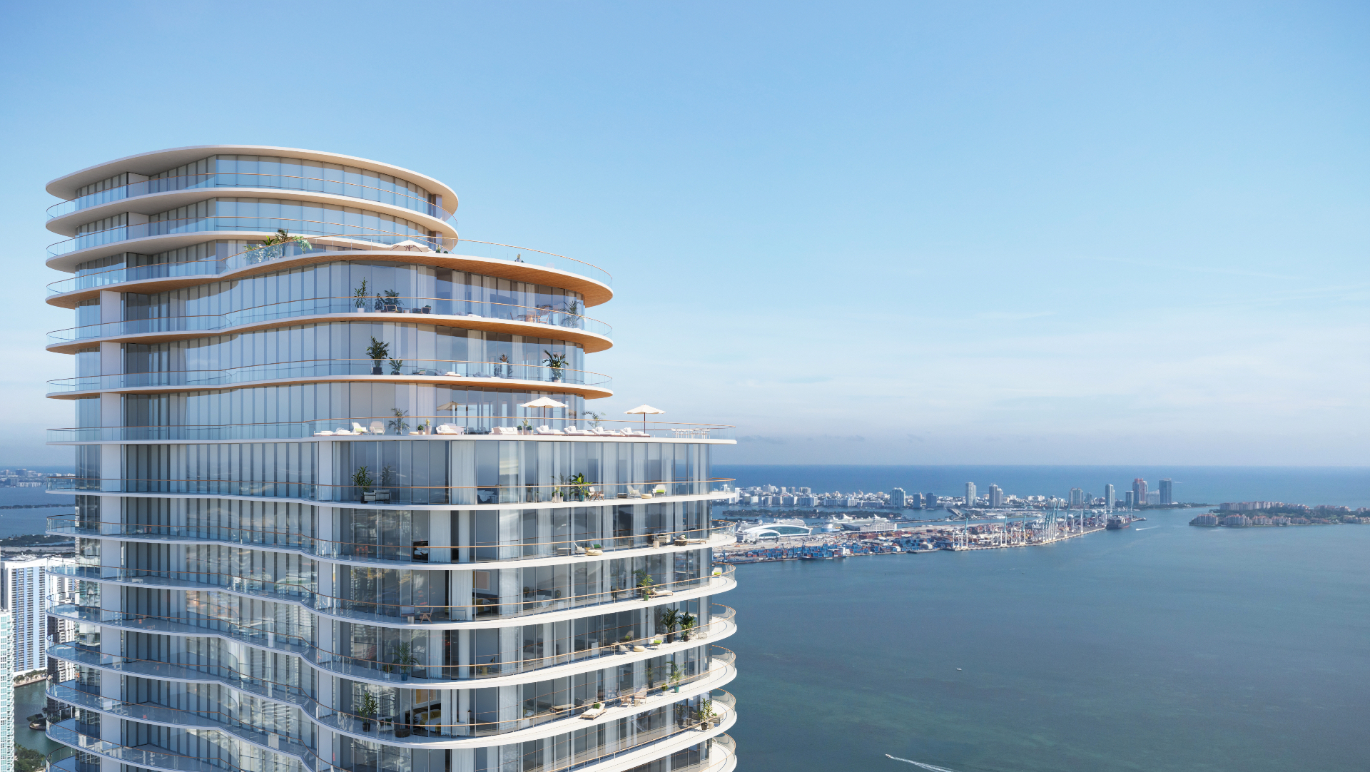 Cipriani Residences Miami tower in Brickell