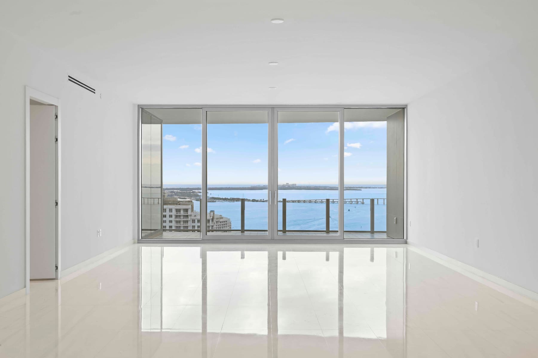 Aston Martin Residences Miami - Living area with bay views