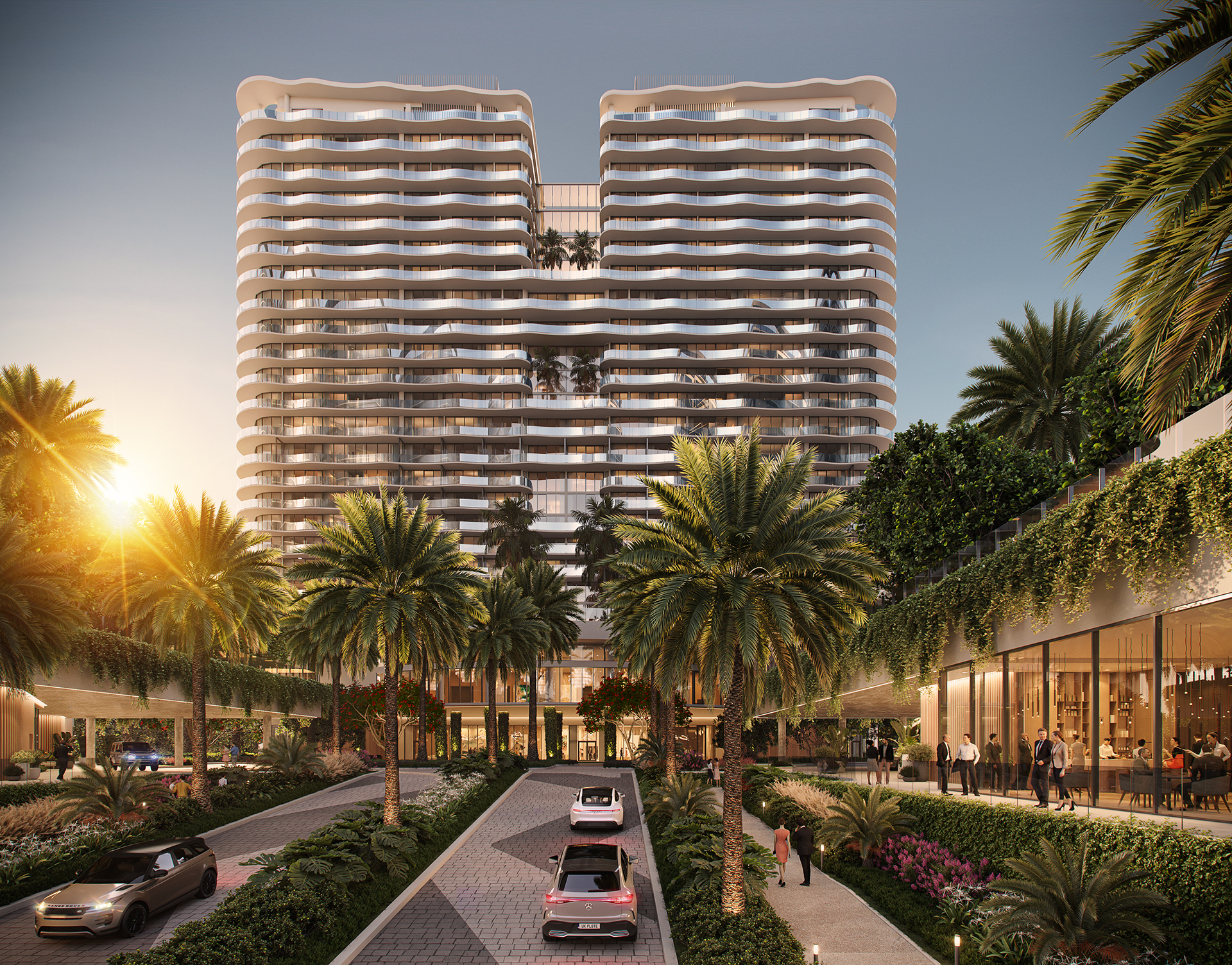 The St. Regis Resort & Residences, Bahia Mar residence floor plan rendering