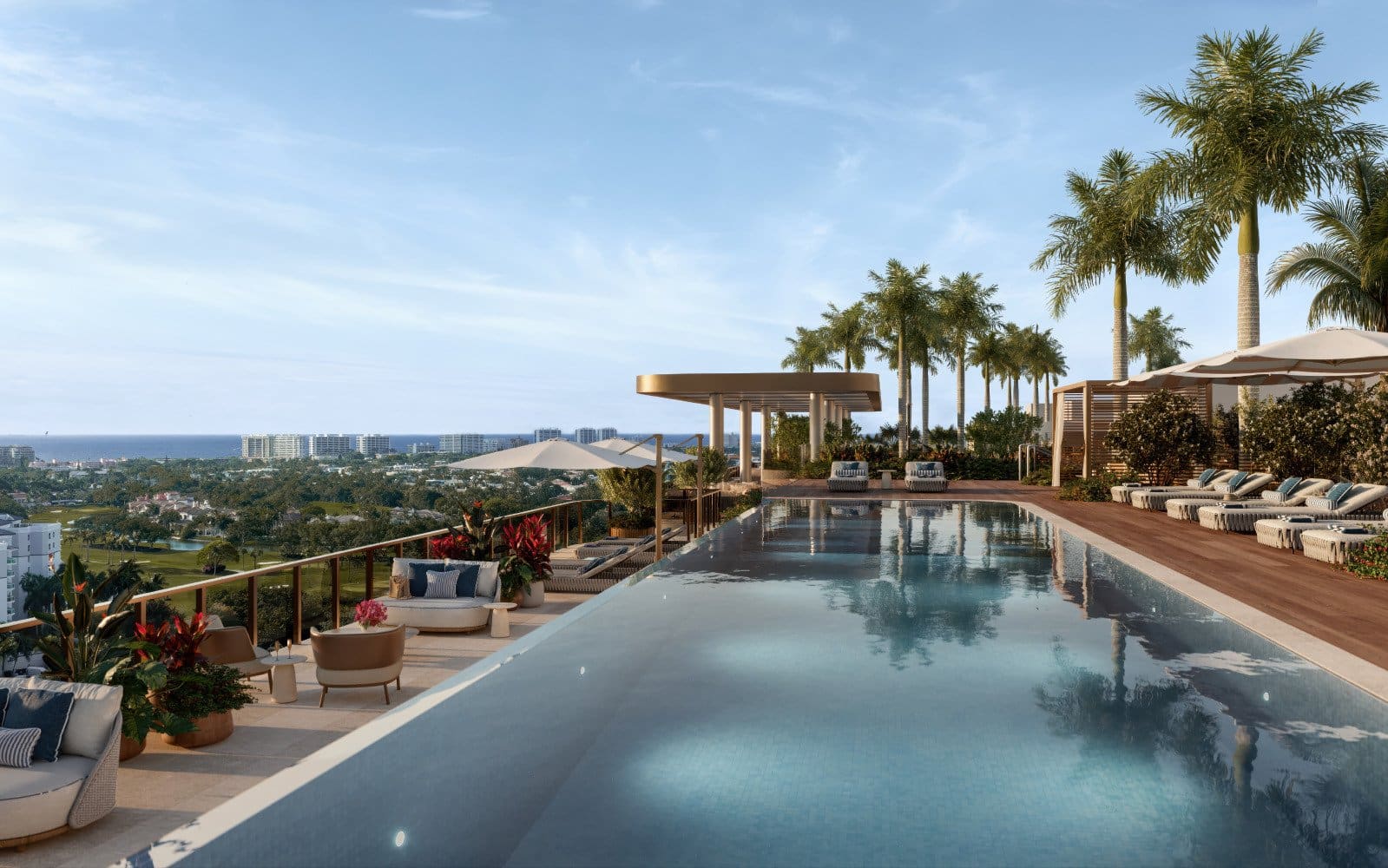 Mr. C Residences Boca Raton rooftop infinity pool