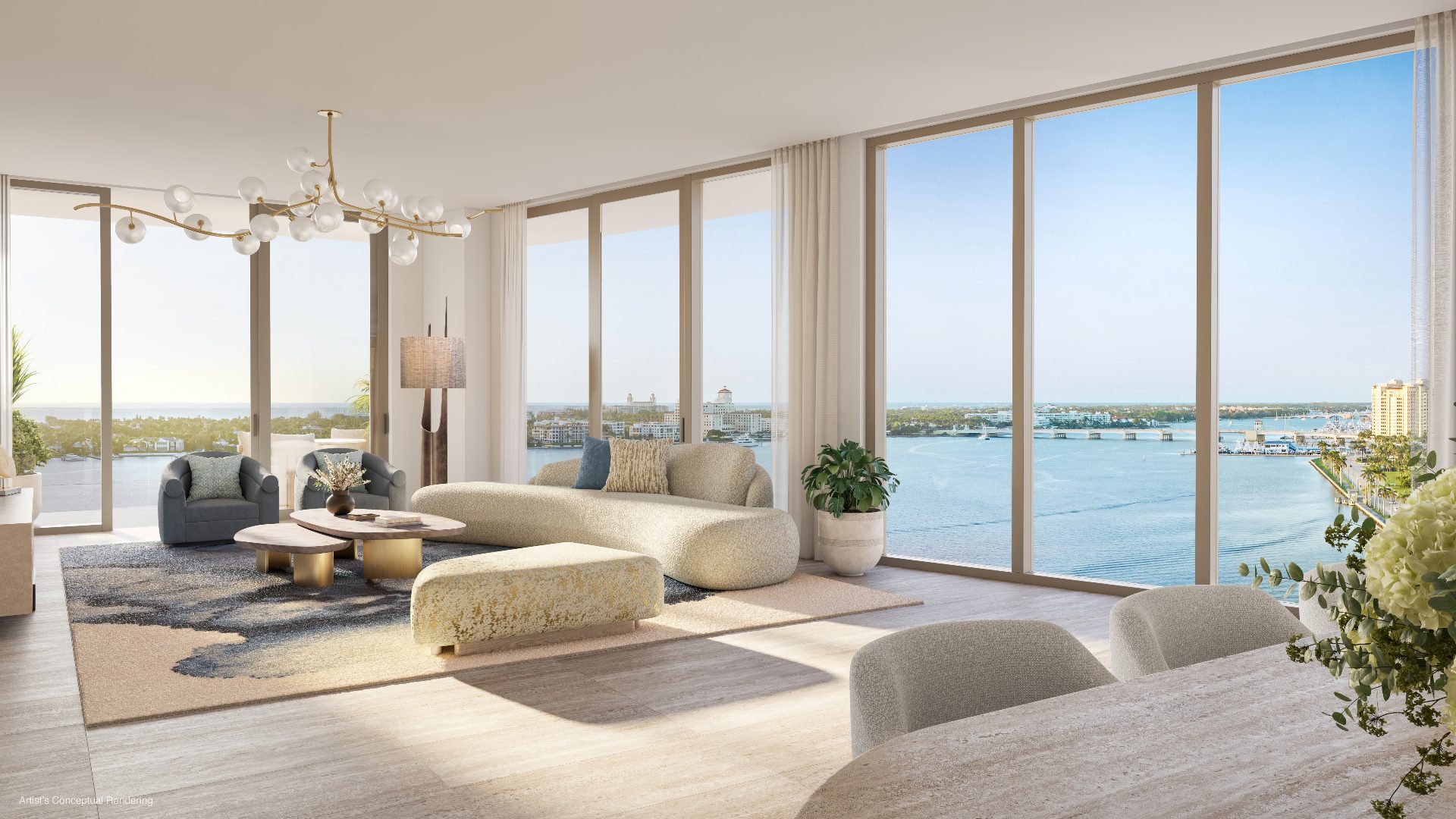 The Ritz-Carlton Residences West Palm Beach living room