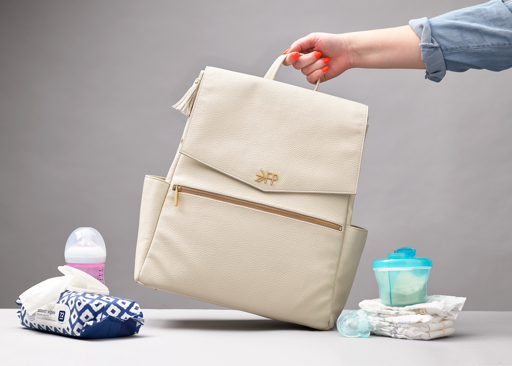 The Plush And Stylish Diaper Bag by Freshly Picked