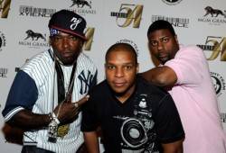 Naughty by Nature arrives at Studio 54. From left, Treach, Vin Rock and DJ Kay Gee.