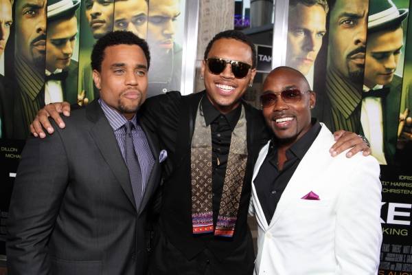 Michael Ealy Chris Brown and Producer Will Packer