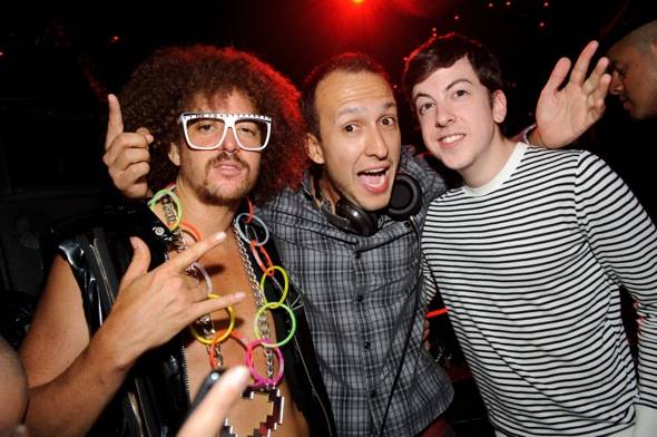Redfoo, DJ Vice & Chris Mintz Plasse at TAO