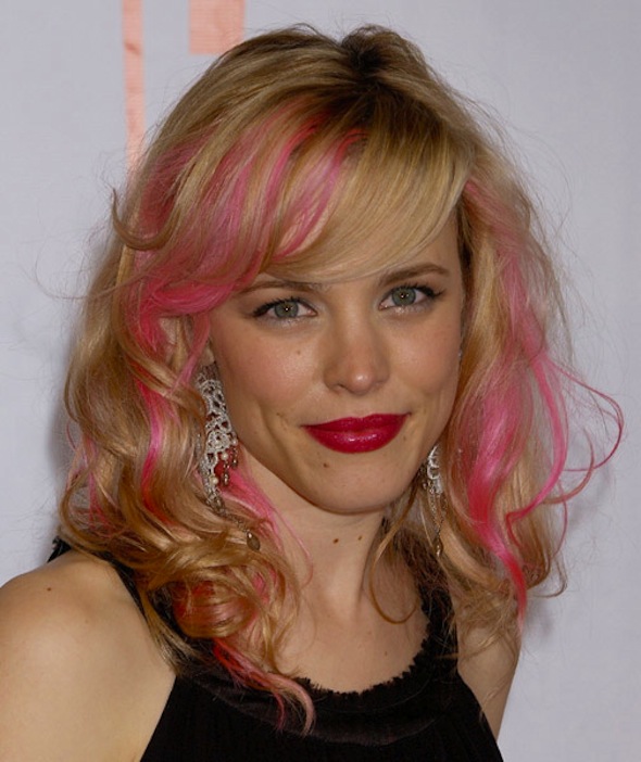 Rachel McAdams with Pink Hair