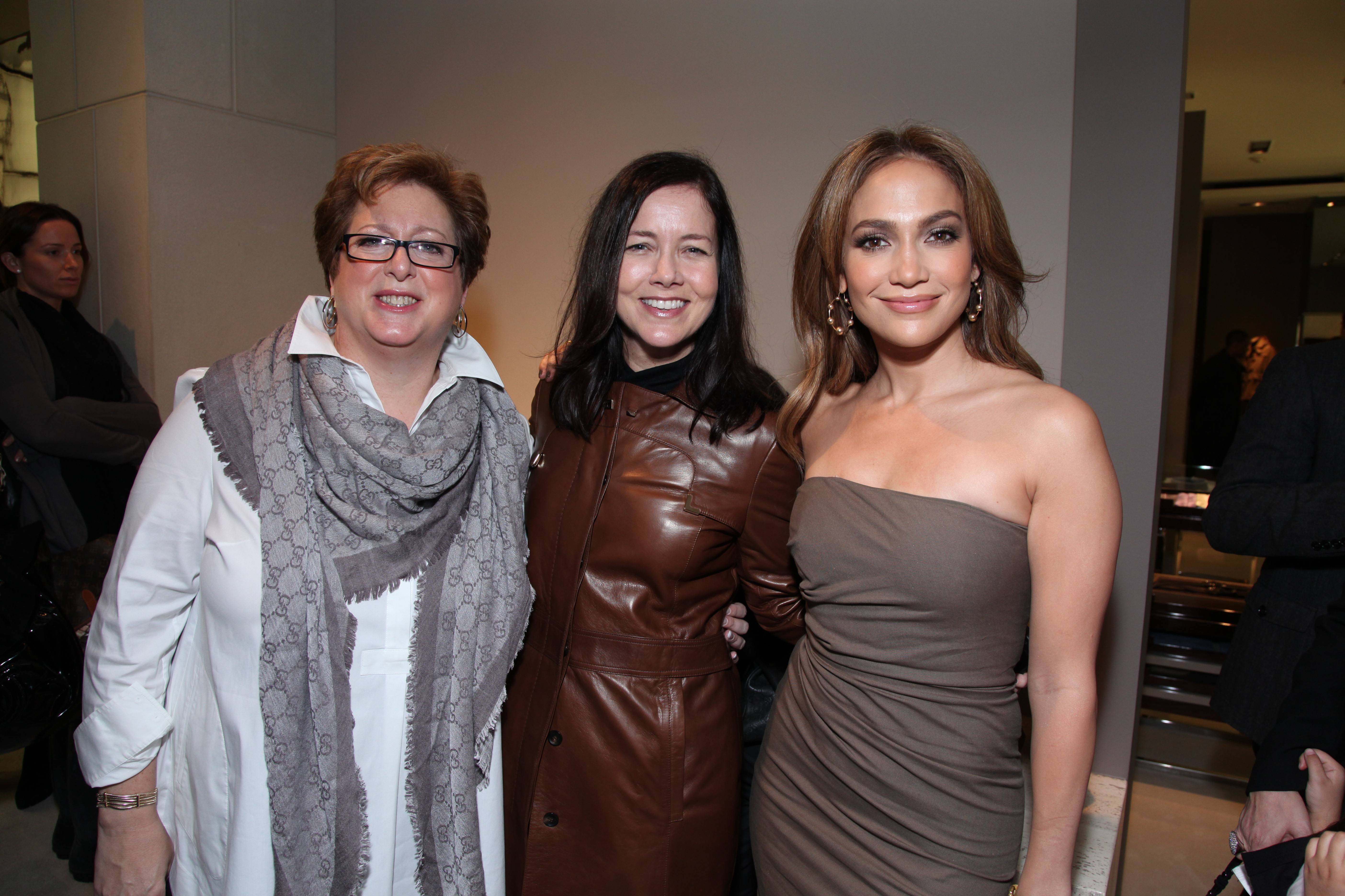 UNICEF's Caryl Stern, Gucci America's Laura Lendrum and Jennifer Lopez