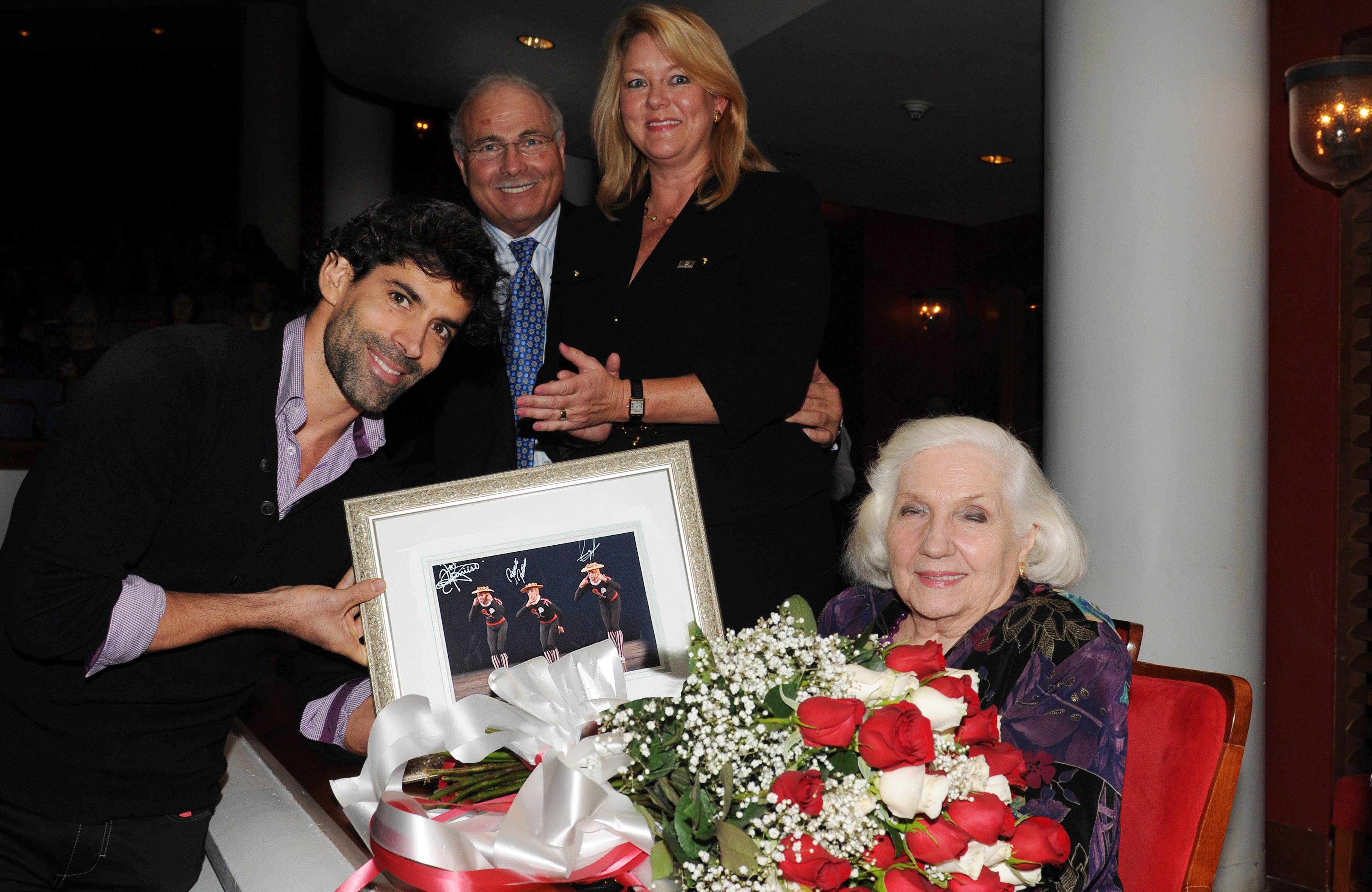 MCB dancer Reyneris Reyes with Rose Miniaci, and Dominick and Meike Miniaci