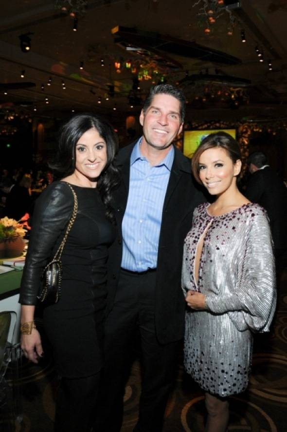 Shannon and Bill McBeath with Eva Longoria-Parker at Nevada Cancer Institute's Rock for the Cure Las Vegas, 11.11.10