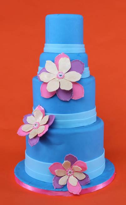 Paper flowers made from sugar