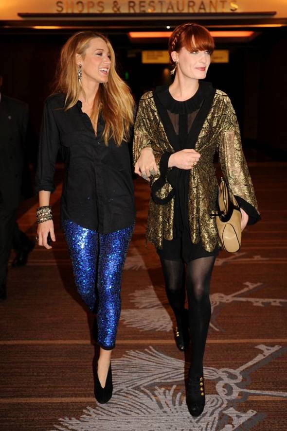 Blake Lively and Florence Welch Grand Opening of Marquee LV at The Cosmopolitan. Credit Seth BrowarnikWorldRedEye.com