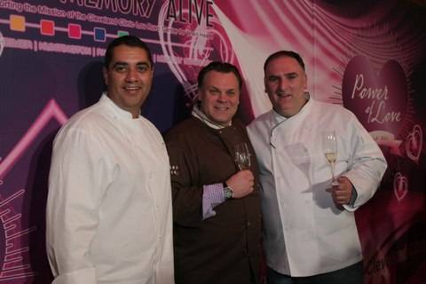 Chefs Michael Mina, Francois Payard and Jose Andres at Keep Memory Alive Power of Love Gala_2_26_11