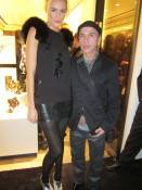 Model Holly Ridings and Designer Louis Verdad