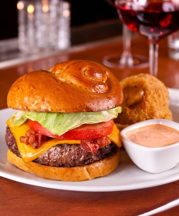 Flemings Prime Sirloin Burger_Stacked_Wine