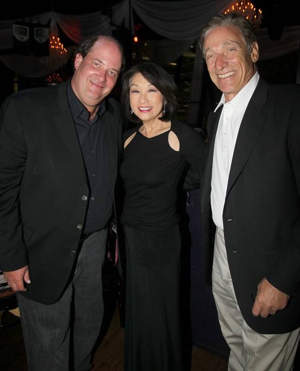 Brian Baumgartner, Connie Chung and Maury Povich at BESO for MJCI, Las Vegas