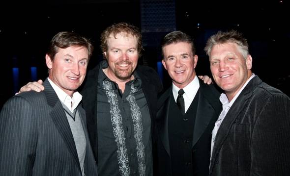 Wayne Gretzky, Toby Keith, Alan Thicke and Brett Hull at MJCI Celebration, Las Vegas, Credit Tom Donoghue