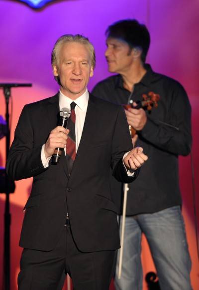 Comedian Bill Maher speaks onstage at the 18th Annual Race to Erase MS event Co-Chaired by Nancy Davis and Tommy Hilfiger at the Hyatt Regency Century Plaza on April 29, 2011 in Century City, California.
