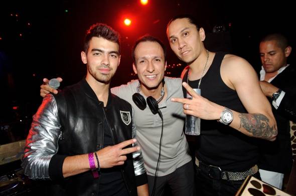 Joe Jonas, DJ Vice and Taboo at TAO